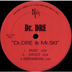 Dr. Dre - Dr. Dre & Mr. Ski / Crooked Cop