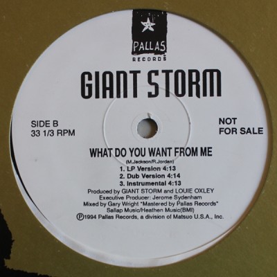 Giant Storm - Living On The Edge Of Life / What Do You Want From Me