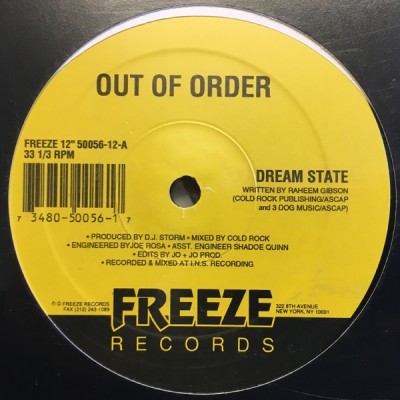 Out Of Order - Dream State / Rough Around The Edges