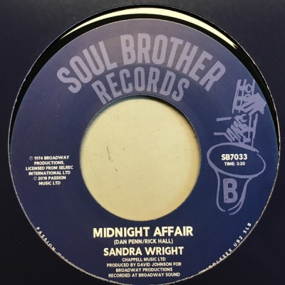 Sandra Wright - Wounded Woman / Midnight Affair