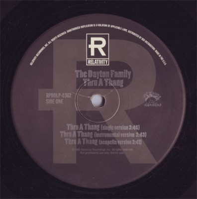The Dayton Family - Thru A Thang / Dope Dayton Ave.