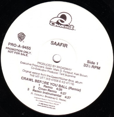 Saafir - Crawl Before You Ball (Remix)
