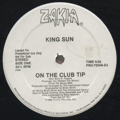 King Sun - On The Club Tip