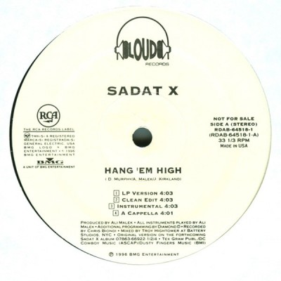 Sadat X - Hang 'Em High / Stages And Lights