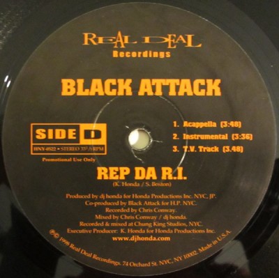 Black Attack - Rep Da R.I.