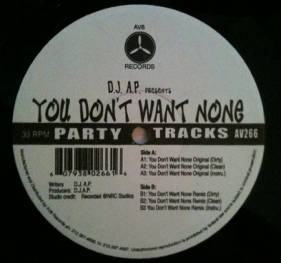 Dj Ap - You Don't Want None