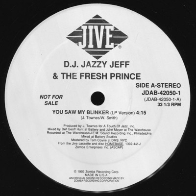 DJ Jazzy Jeff & The Fresh Prince - You Saw My Blinker