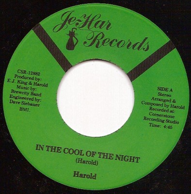 Harold - In The Cool Of The Night / Shortage Of Love