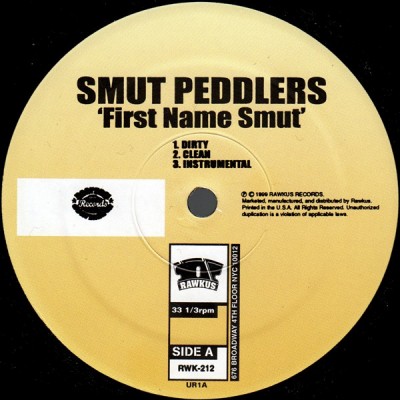 Smut Peddlers - First Name Smut