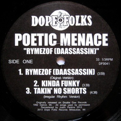 Poetic Menace - Rymezof (Daassassin)