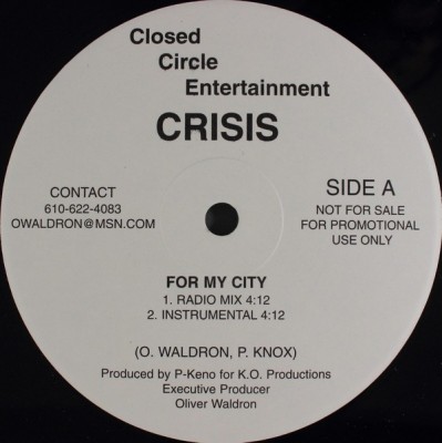 Crisis - For My City / The Negotiator