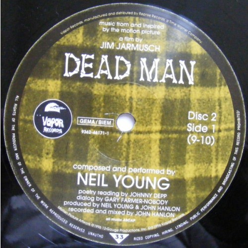 DEAD MAN サウンドトラック ニール・ヤング　ドイツ盤 NEIL YOUNG / Dead Man (LP) / Vapor | WAXPEND RECORDS