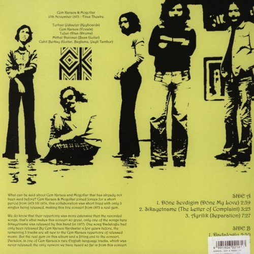 Cem Karaca Mogollar Live In Istanbul 1973 Vinylism