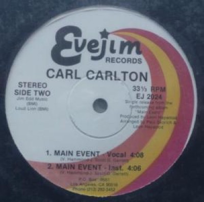 Carl Carlton - Rock & Roll / Main Event