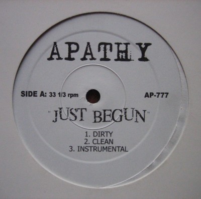 Apathy - Just Begun / Chrome Depot Freestyle