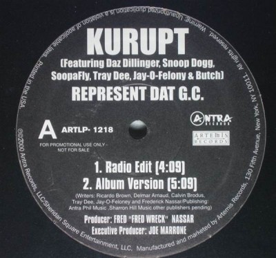 Kurupt - Represent Dat G.C.