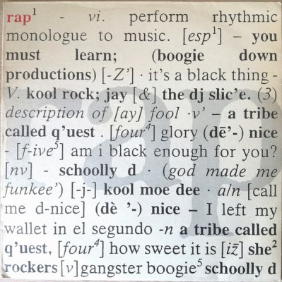 Various - Rap' [A Definition]