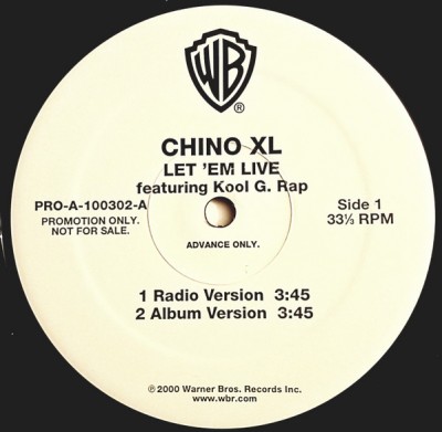 Chino XL - Let 'Em Live