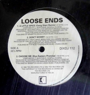 Loose Ends - A Little Spice (Gang Starr Remix)