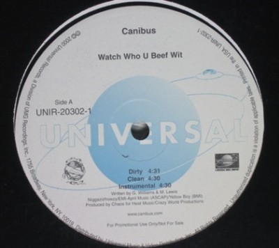 Canibus - Watch Who You Beef Wit