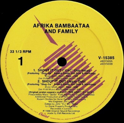 Afrika Bambaataa & Family - Shout It Out