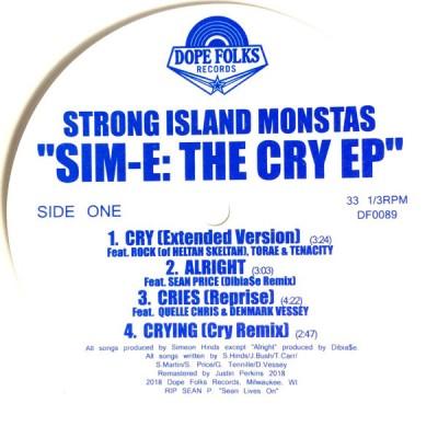 Sim-E - The Cry EP / Adum' EP