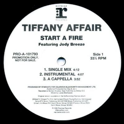 Tiffany Affair - Start A Fire