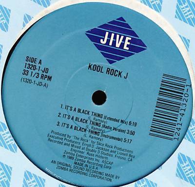 Kool Rock Jay - It's A Black Thing / Too High