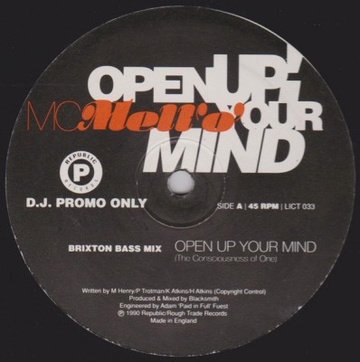 MC Mell'O' - Open Up Your Mind (The Consciousness Of One)