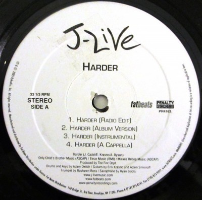 J-Live - Harder / Do My Thing