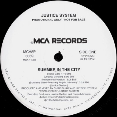 Justice System - Summer In The City