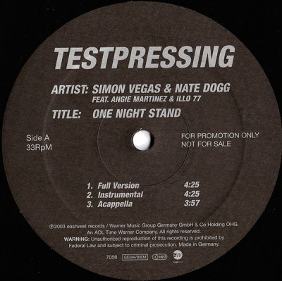 Simon Vegas & Nate Dogg - One Night Stand